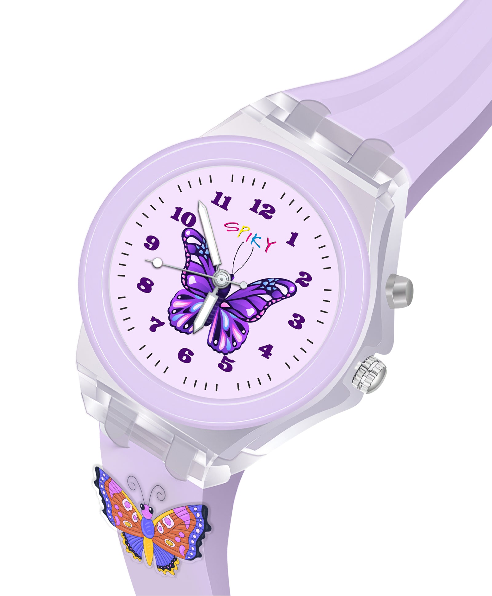 Spiky 3D Cartoon Unicorn Analog Light Watch for Kids Boys & Girls - Pink