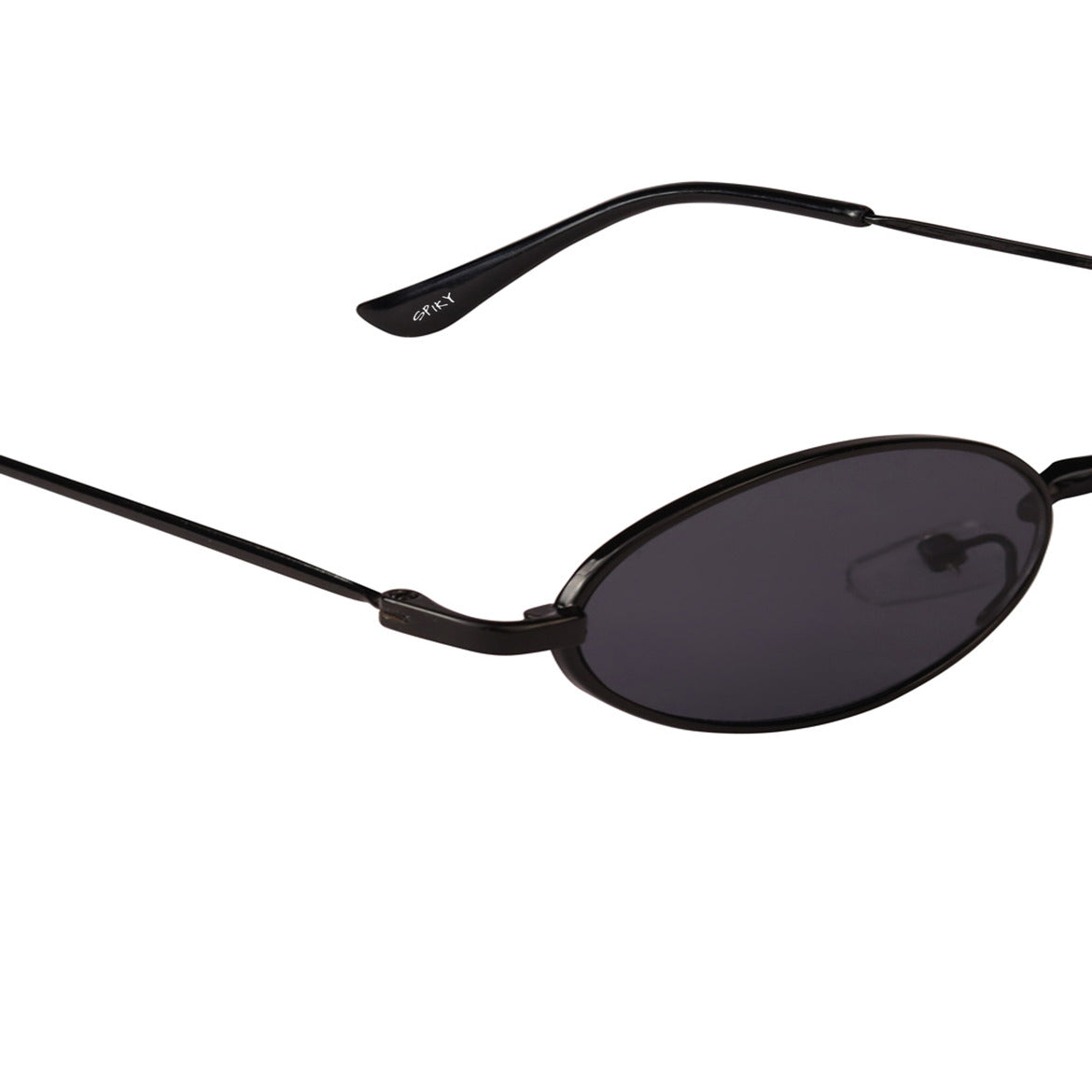 Spiky 100 % UV Protection Oval Sunglasses - Black