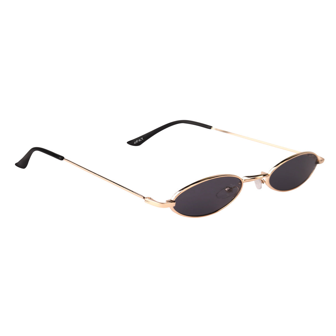 Spiky 100 % UV Protection Oval Sunglasses - Gold Black