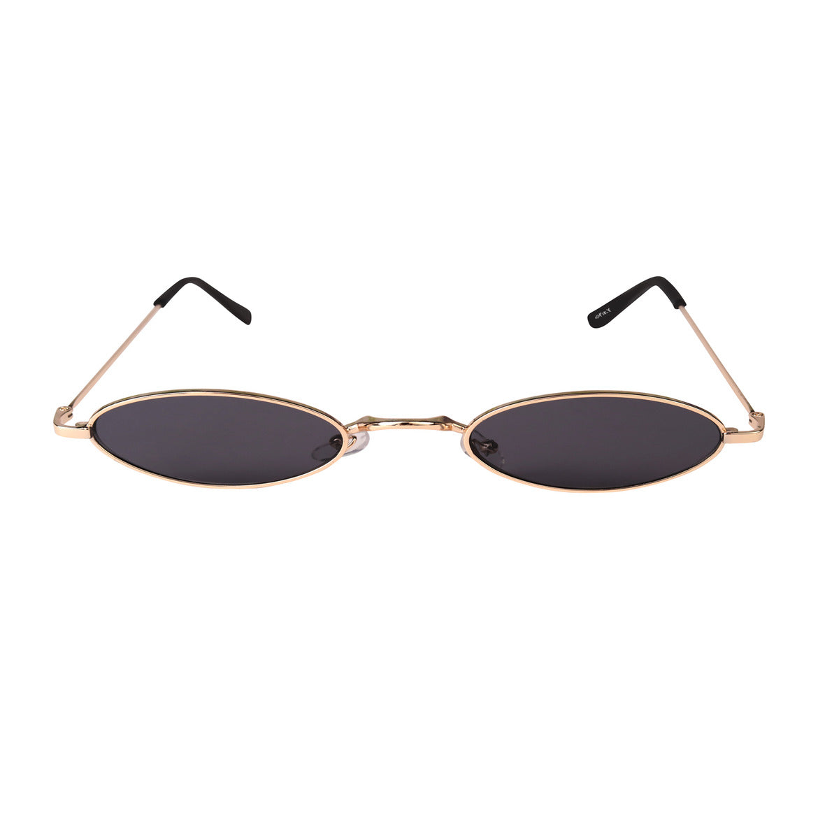 Spiky 100 % UV Protection Oval Sunglasses - Gold Black